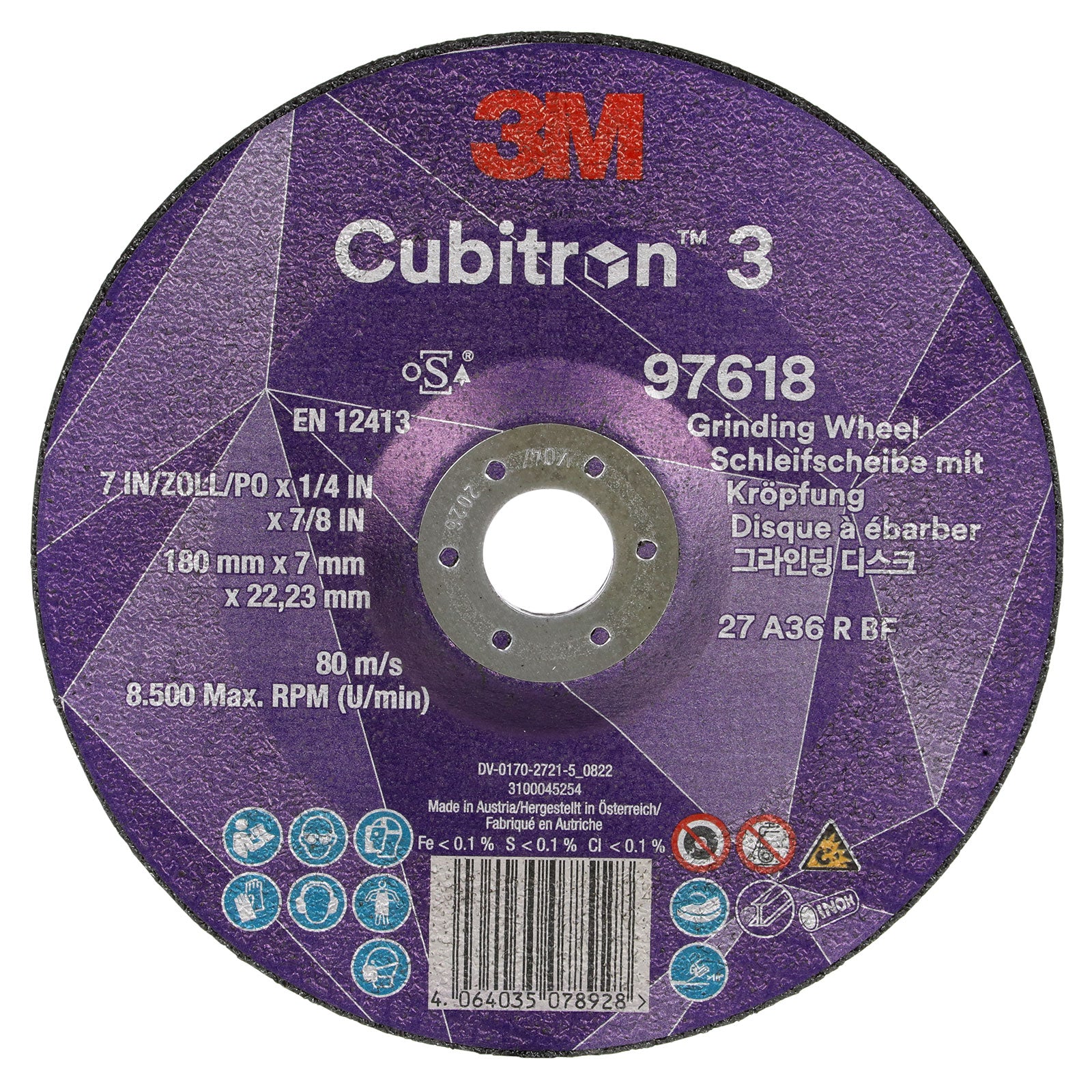 Navrondell Cubitron 3, T27, 180 x 7 x 22,23 mm