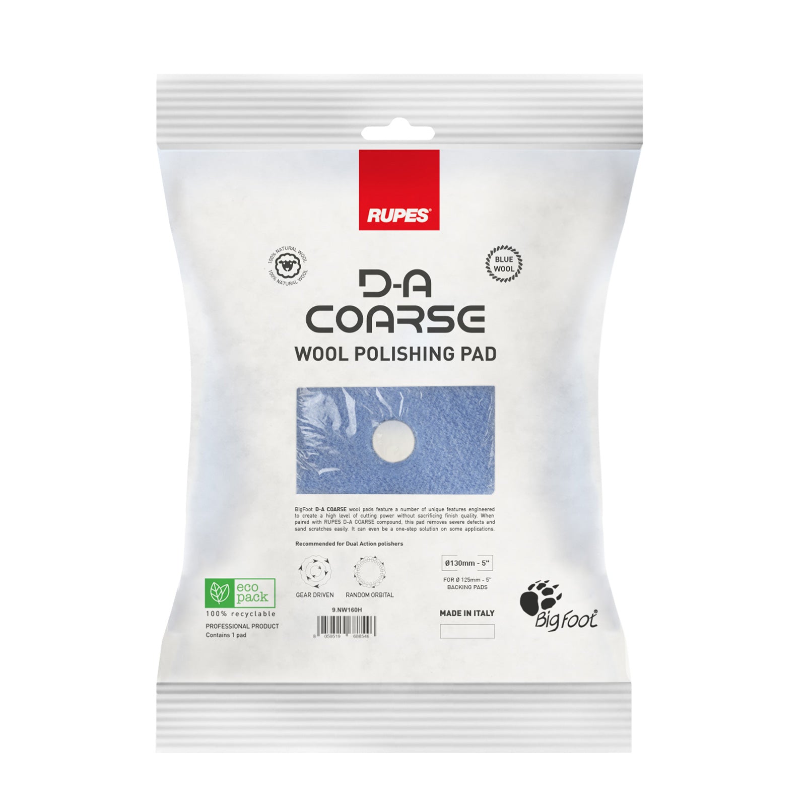 Ulltrissa, D-A COARSE Wool, 80 - 160 mm, Blå