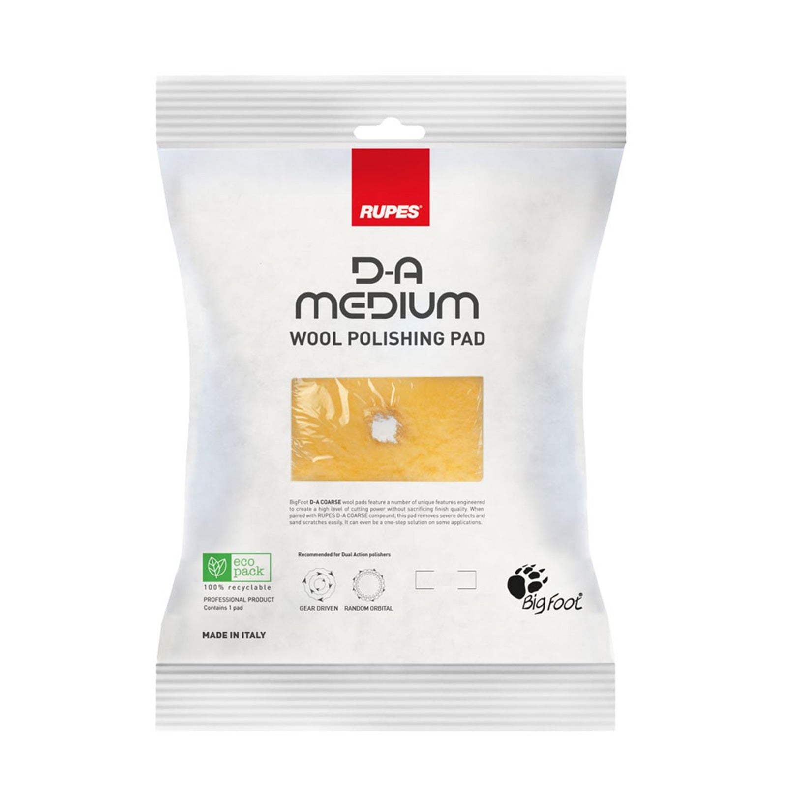 Ulltrissa, D-A MEDIUM Wool, 80 - 160 mm, Gul