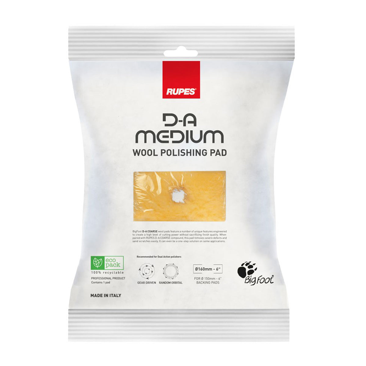 Ulltrissa, D-A MEDIUM Wool, 80 - 160 mm, Gul