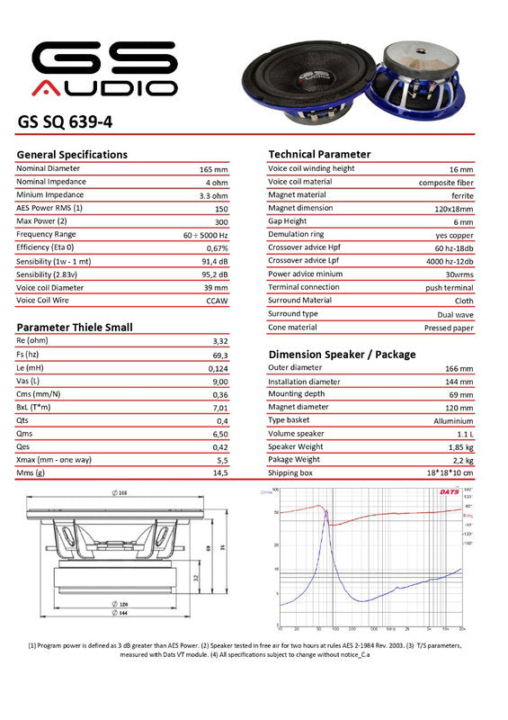 GS Audio SQ 6.5 v2