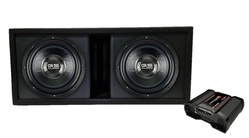 GS Audio 2x12" IRON Baslåda + 3000W steg