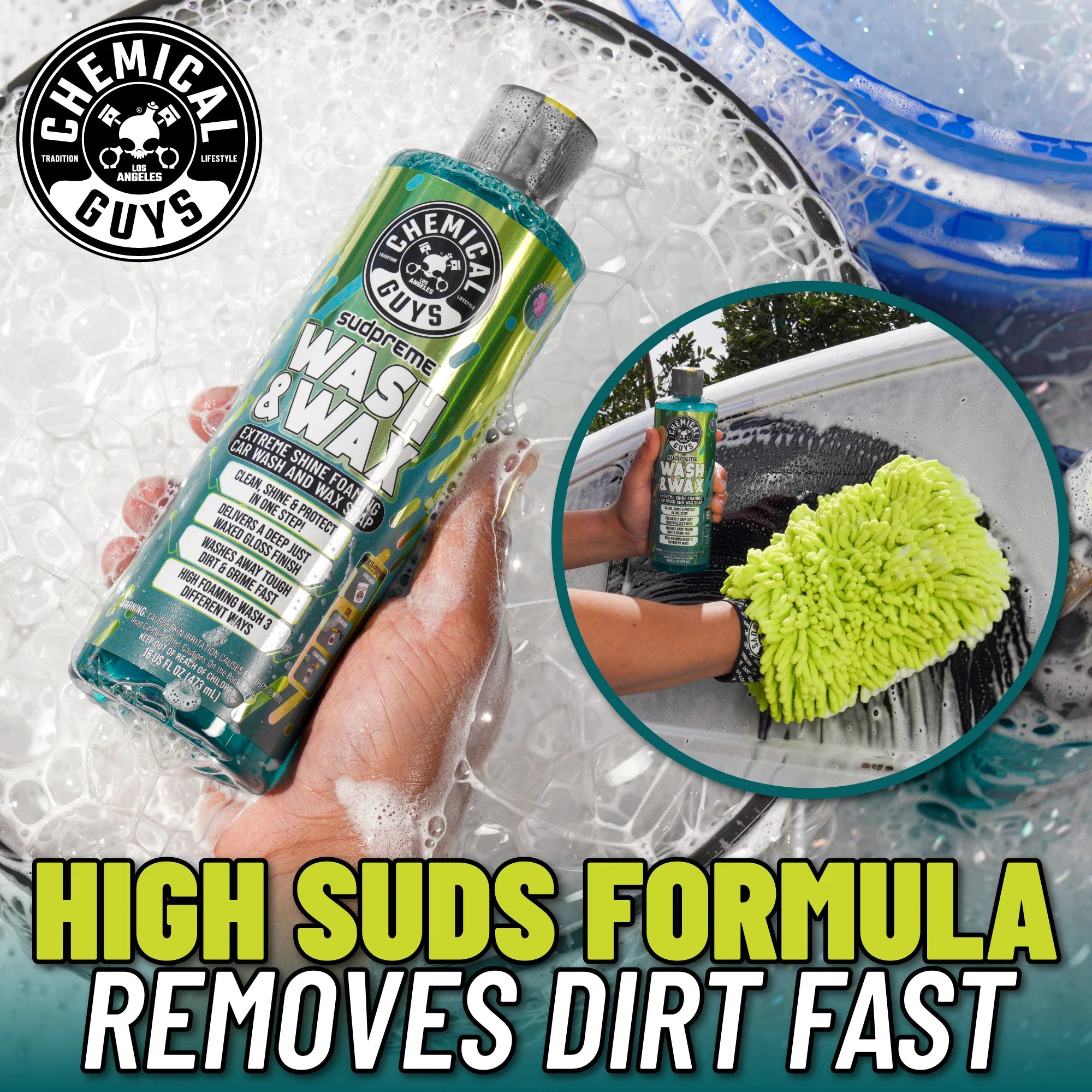 Bilschampo Sudpreme Wash & Wax