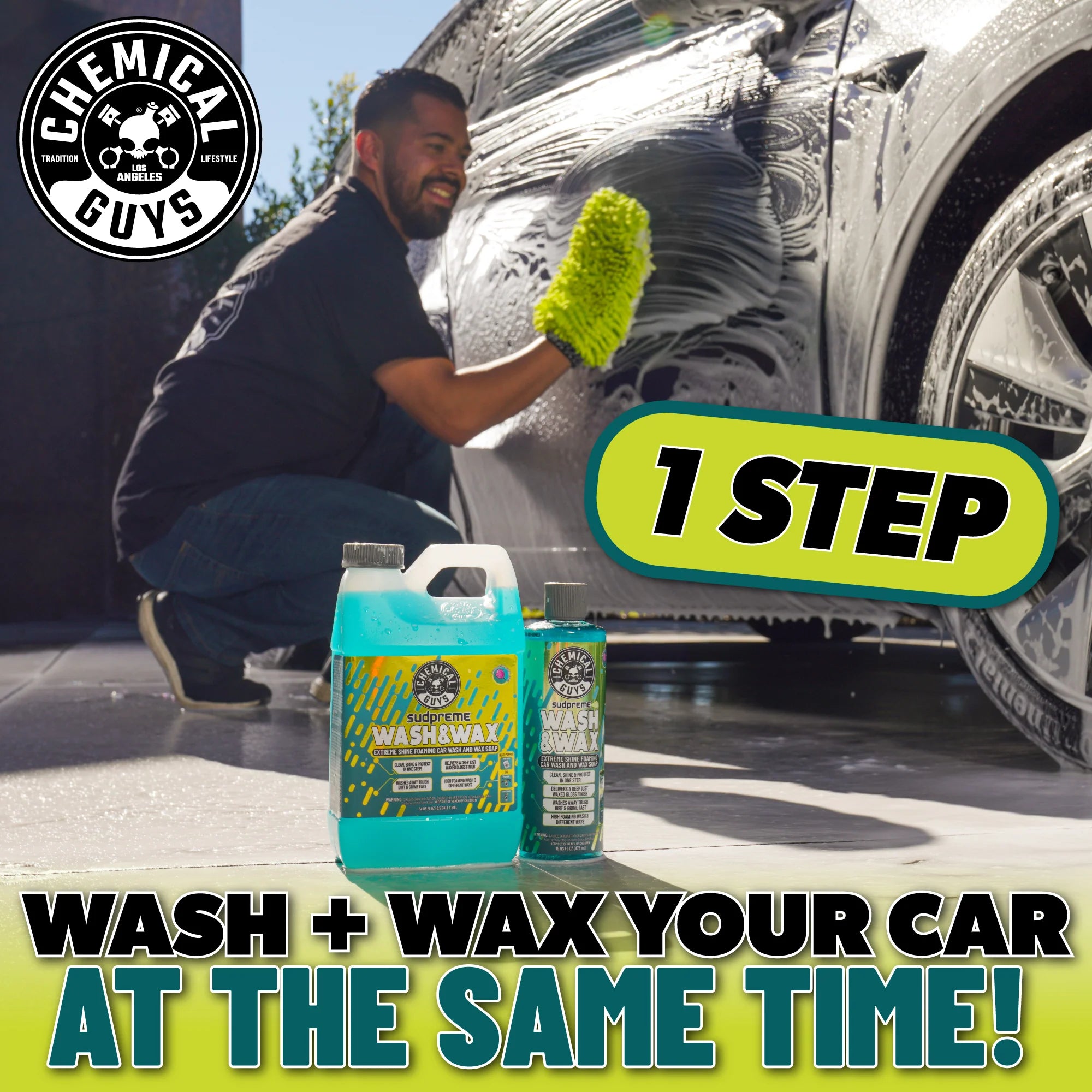 Bilschampo Sudpreme Wash & Wax