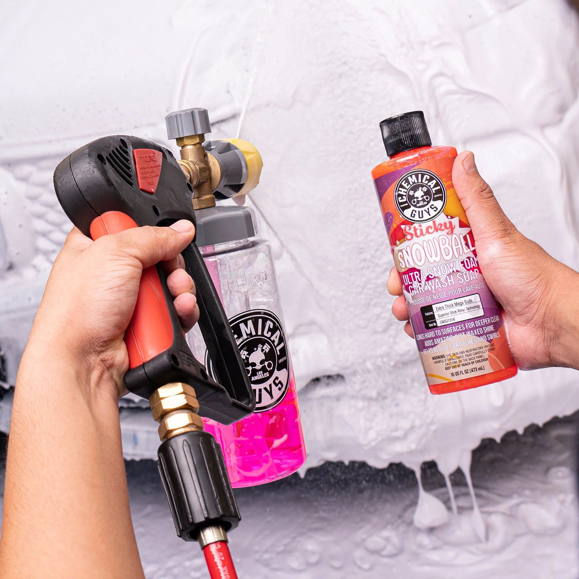 Bilschampo Sticky Snowball