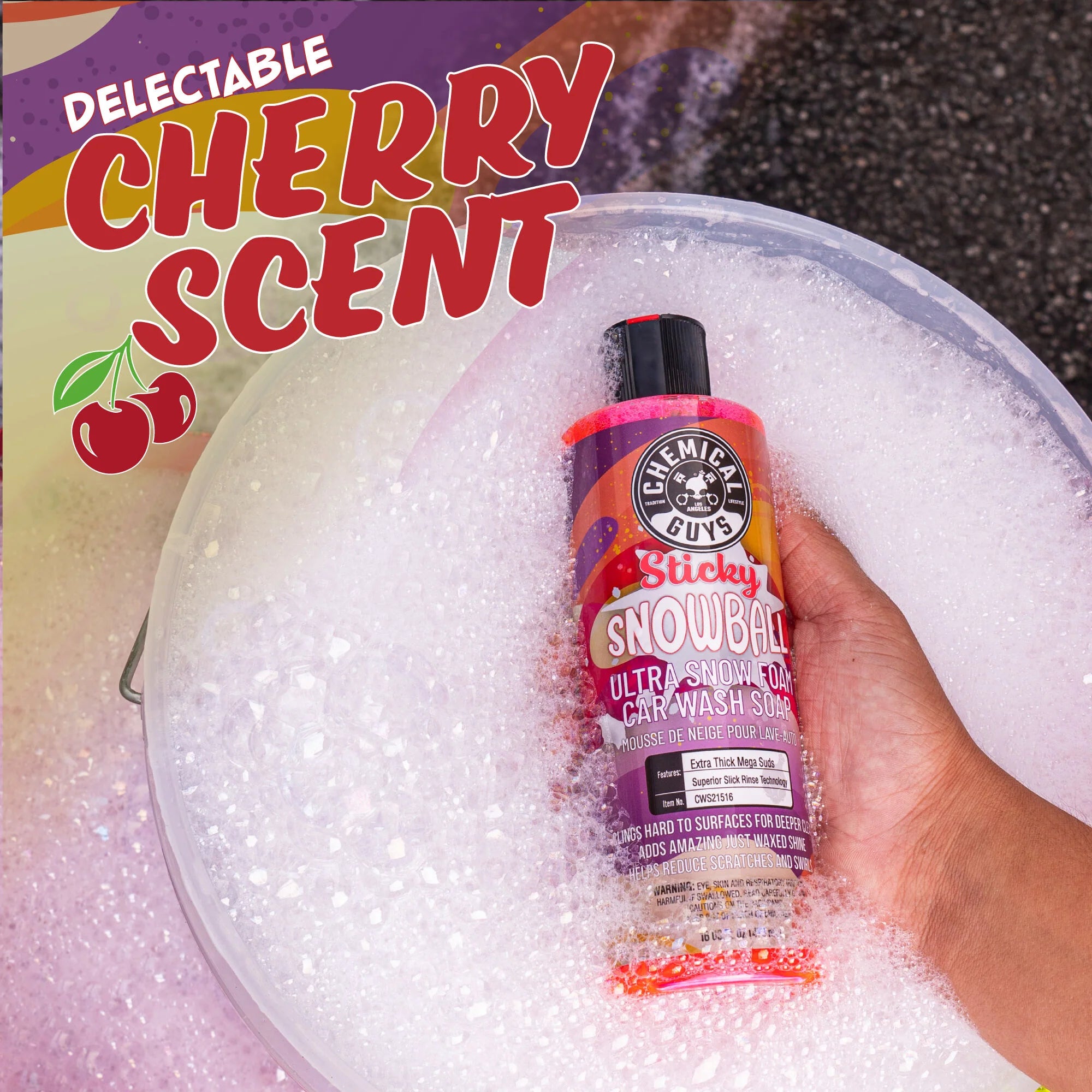 Bilschampo Sticky Snowball