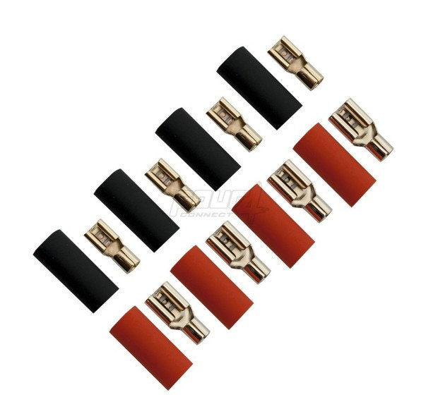 4Connect 4-690756 flat kabelsko 6.0mm2 - 2x4.8mm/2x6.3mm röd + 2x4.8mm/2x6.3mm svart