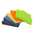 Car Care Products Dual Pile Edgeless Mikrofiberduk - Blå,gul,orange,grå & grön
