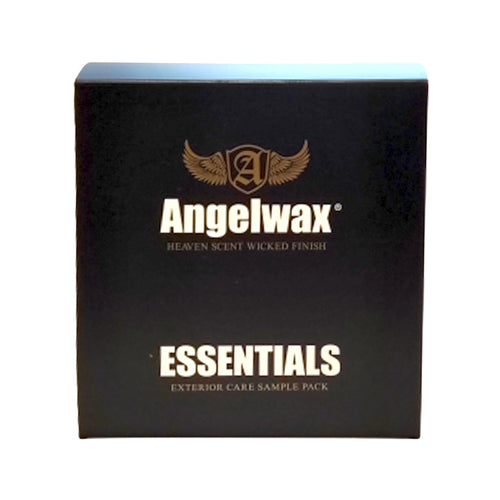 sample kit med olika exteriör produkter från Angelwax