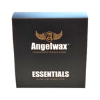 sample kit med olika produkter för fönster från Angelwax
