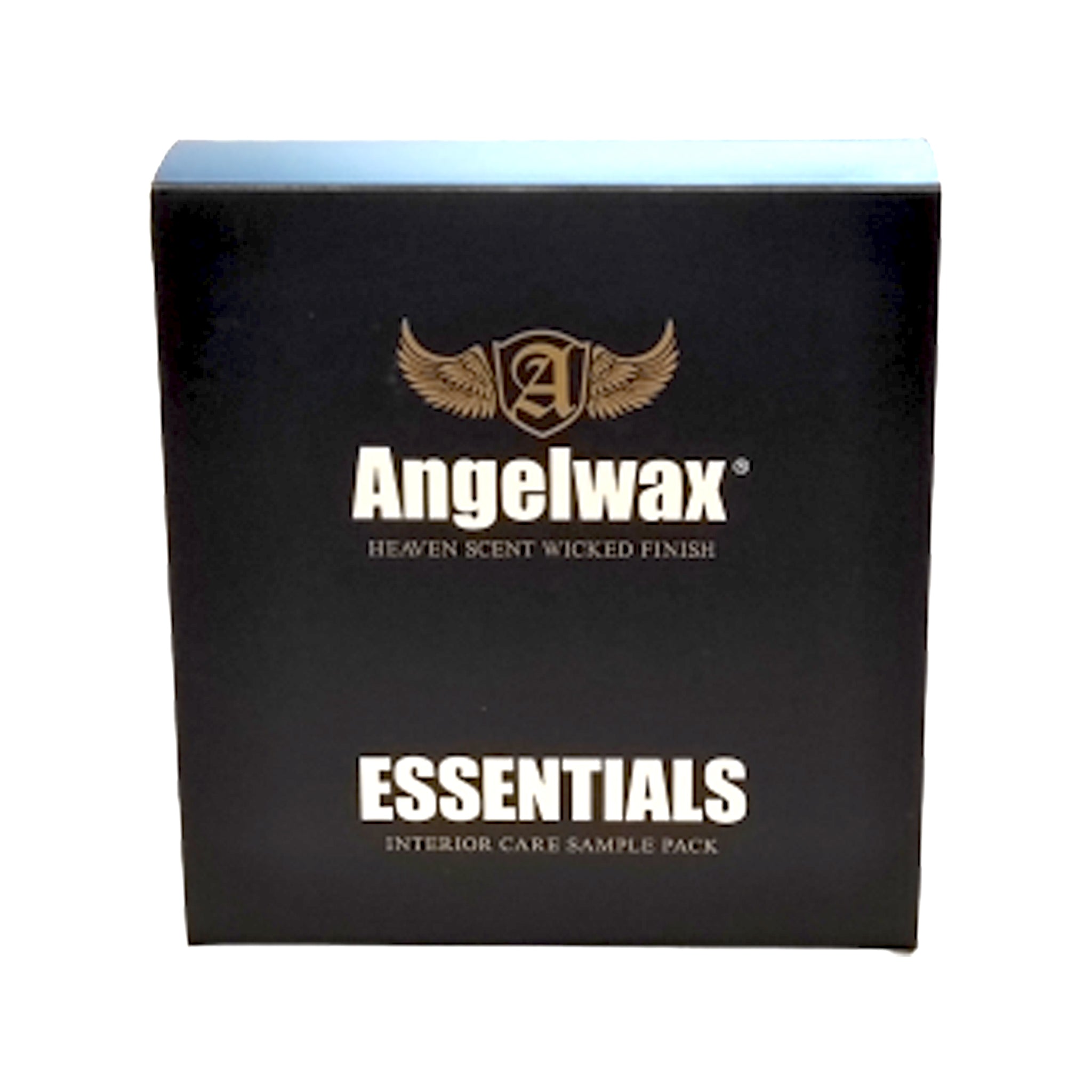 sample kit med olika interiör produkter från Angelwax