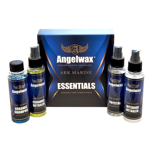 sample kit med olika marin produkter från Angelwax