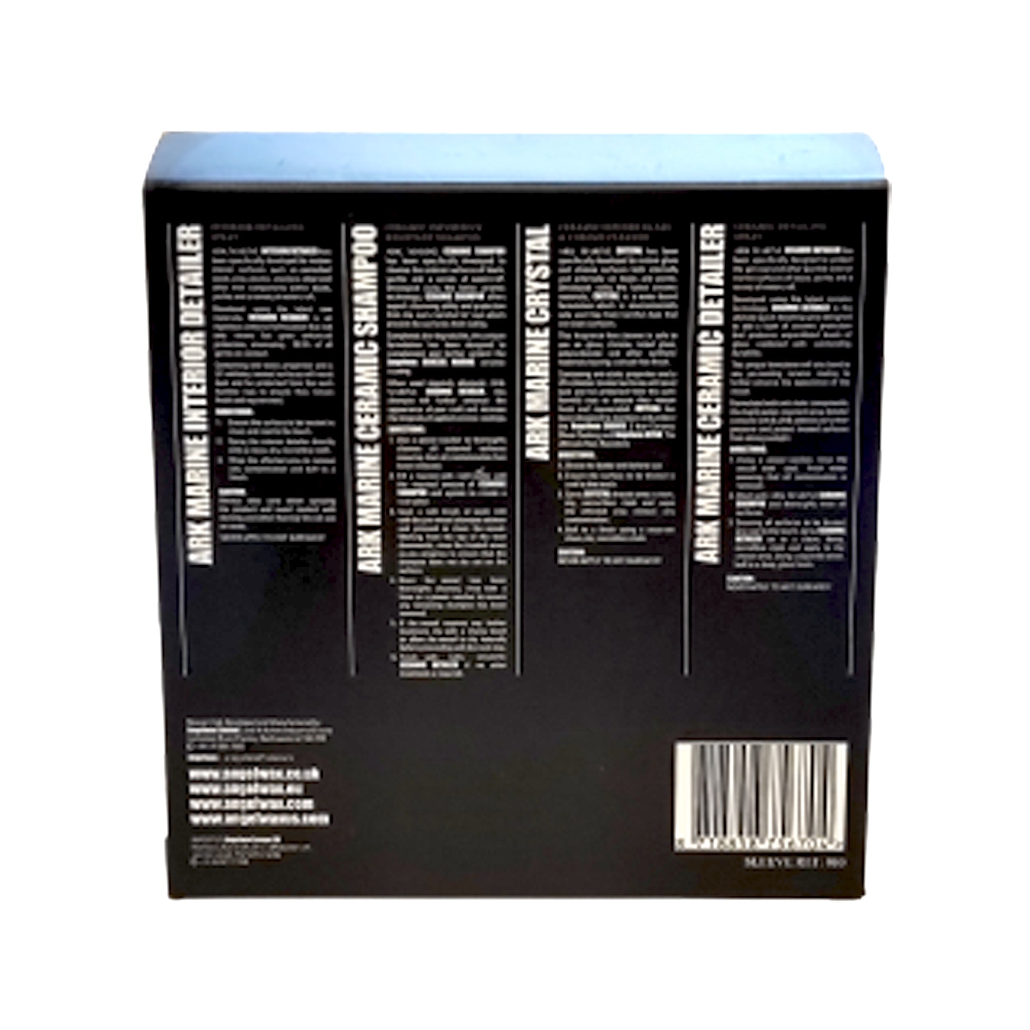 sample kit med olika marin produkter från Angelwax