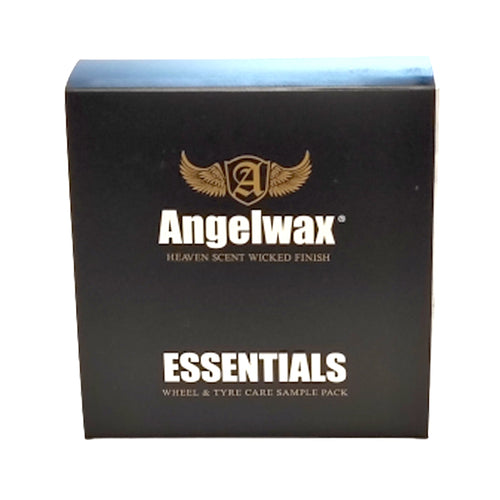 sample kit med olika fälg produkter från Angelwax
