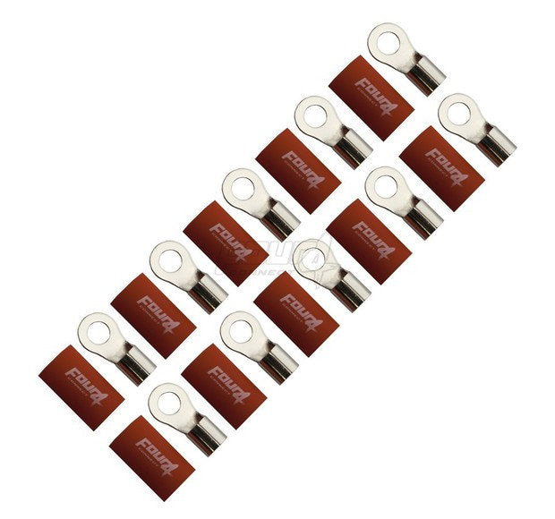 4Connect 4-690942 M8 Ring Kabelsko 20mm², 10x Röd