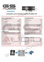Gs Audio 14000.1 Competition Series