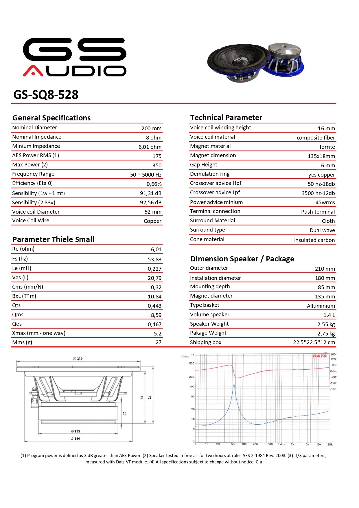 GS Audio SQ 8" v.2