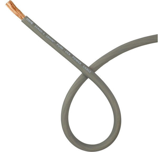 4CONNECT 10mm2 strömkabel mörkgrå 50m