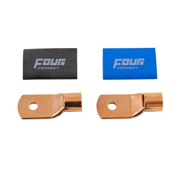 FOUR Connect 4-690392 STAGE3 OFC M8 ring terminal 70-100mm2, 1x blue + 1x black