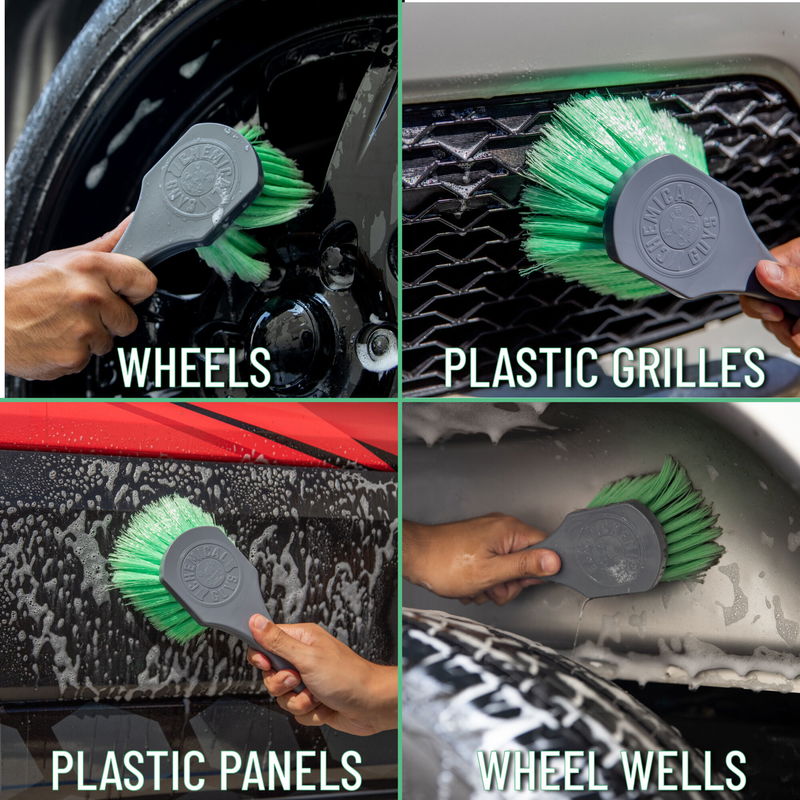 Wheelie all exterior surface and wheel brush