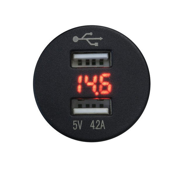 4Connect 4-600156 waterprof USB-charger with voltage display