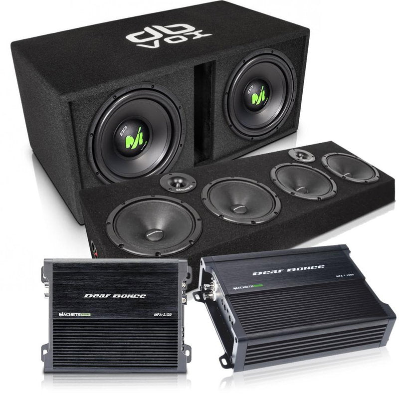 Machete planka med 2x12" baslåda Ampkit