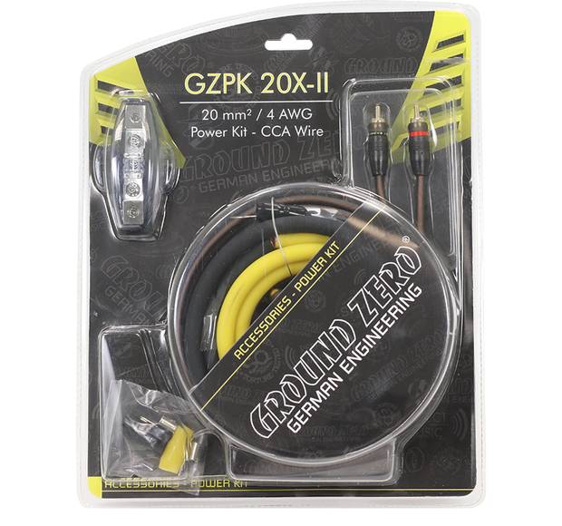Ground Zero 20 mm2 CCA kabelkit