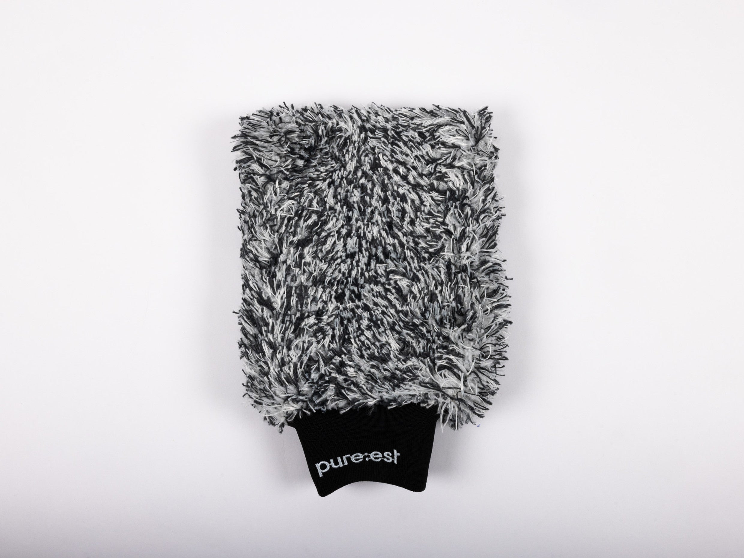 Pureest Tvätthandske mikrofiber - Svart/Vit