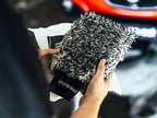 Pureest Tvätthandske mikrofiber - Svart/Vit