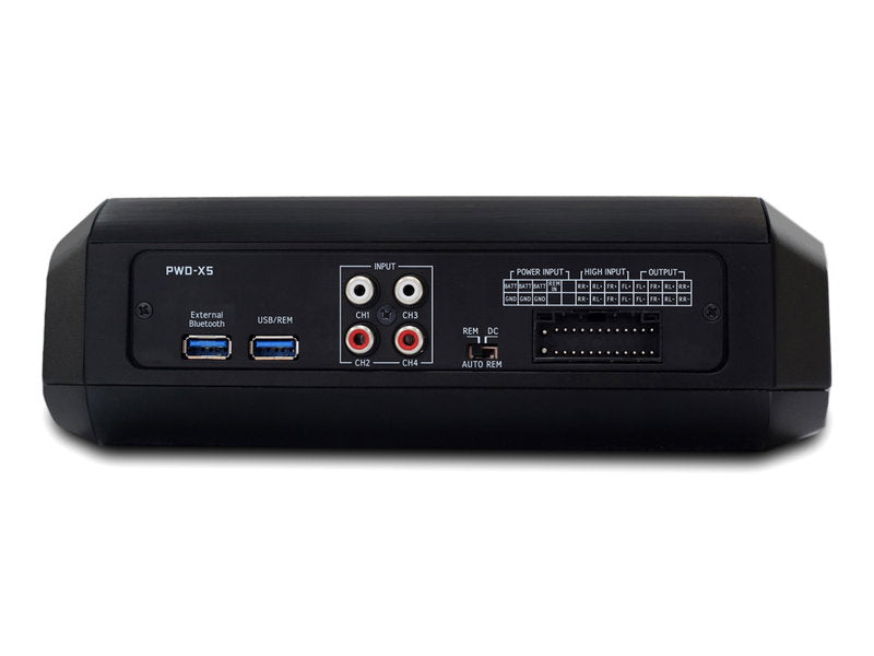 Alpine PWD-X5. 8" Aktiv bas med DSP / BT streaming och 4-kanals slutsteg