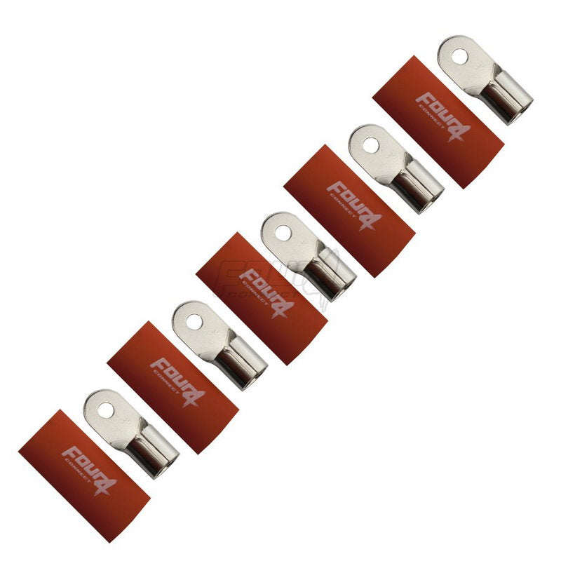 4Connect 4-690936 M6 Ring Kabelsko 50mm², 5x Röd