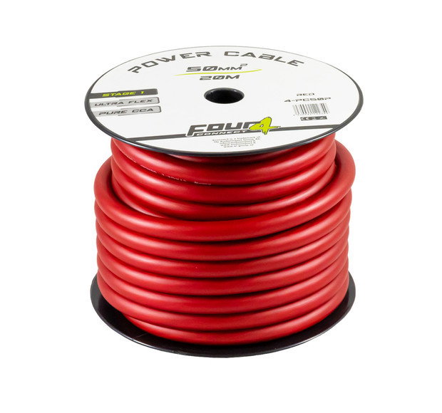 4Connect 4-PC50P strömkabel 50mm2 röd 20m