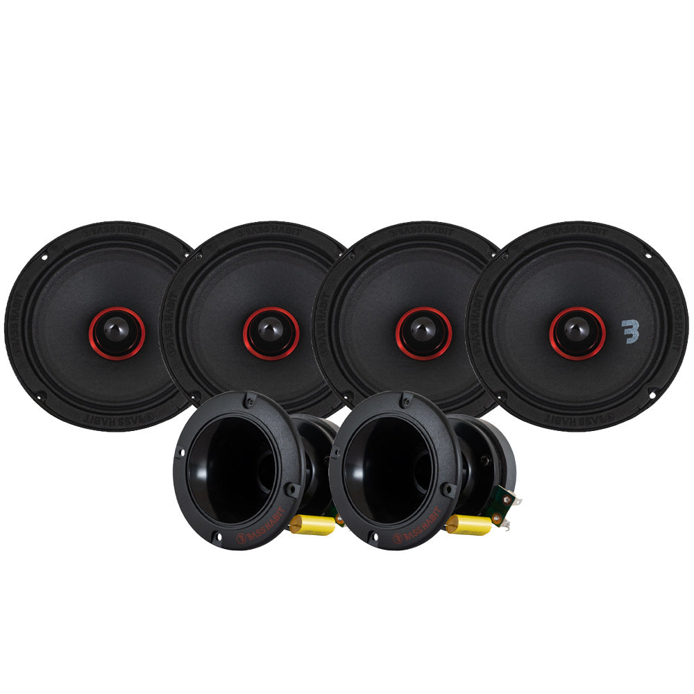 Bass Habit SPL Elite SE250M & SP35H SPL-paket, medium