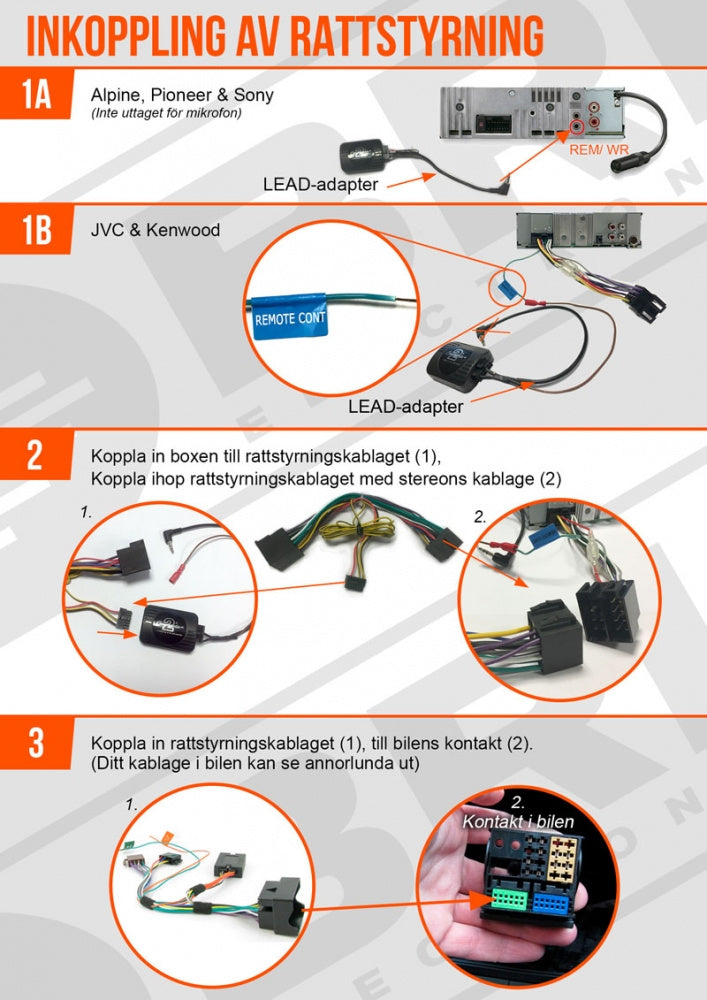 Installationspaket Kia Cee'd 2006-2009 & GAS MAX M140-BTX