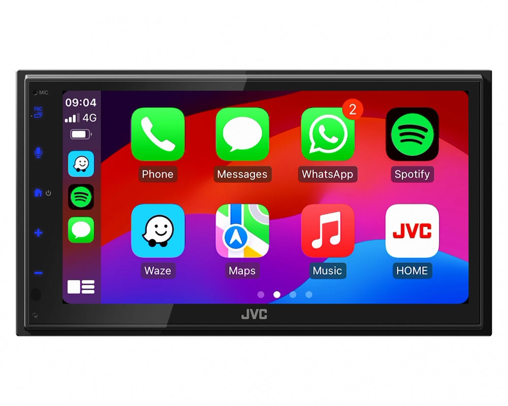 JL Audio 1x8 helhetspaket med JVC KW-M695DBW, helhetspaket