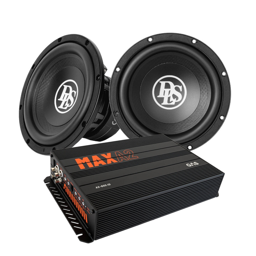 2-pack DLS Cruise CR8.D2 med MAX A2-800.1D, 2x8 baspaket