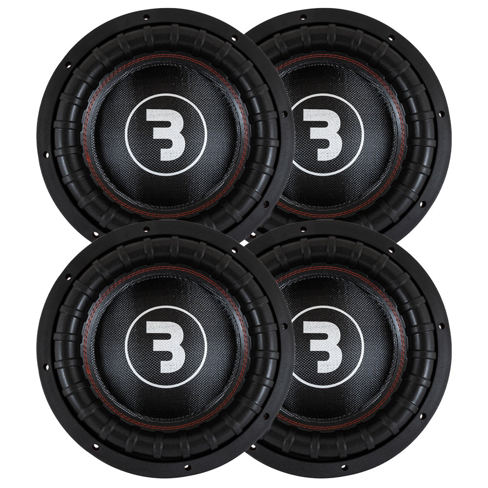 4-pack Bass Habit Elite 2 E2300D1, 12 tums baselement
