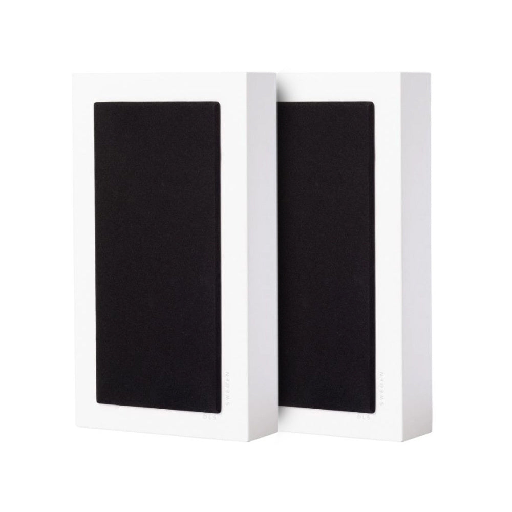 2-pack DLS Flatbox Midi vägghögtalare i vitt