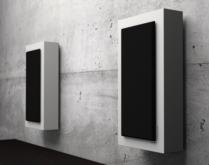 2-pack DLS Flatbox Midi vägghögtalare i vitt