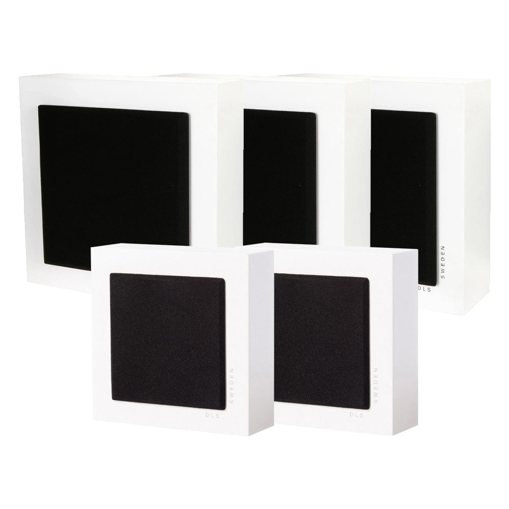 DLS Flatbox Mini On-Wall 5.0 högtalarpaket, vit