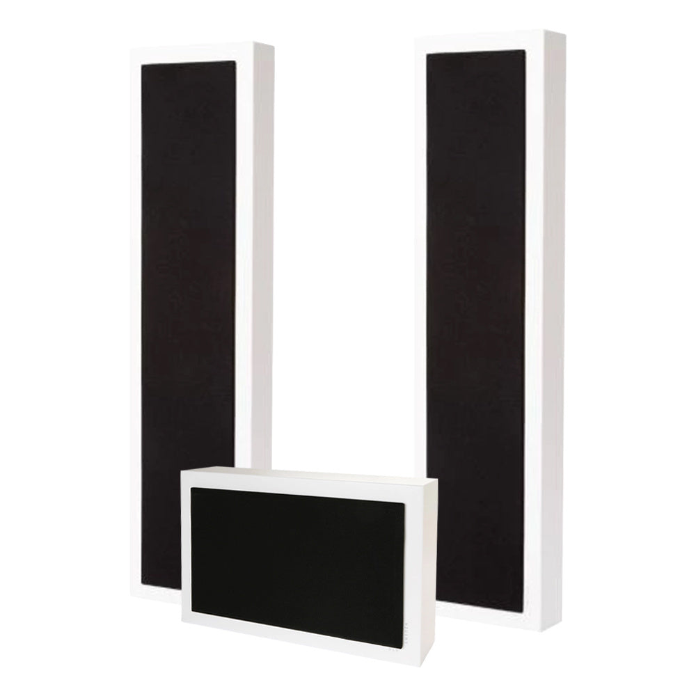2-pack DLS Flatbox XXL & Flatsub 8.2 2.1 högtalarpaket, vit
