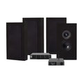 Dynavoice CA802BT, SC4B & 2 par mattsvarta DLS Flatbox Midi