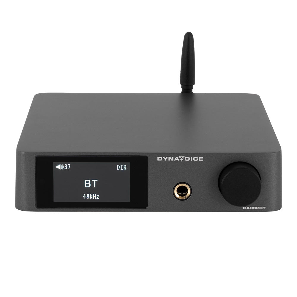 Dynavoice CA802BT, SC4B & 2 par mattsvarta DLS Flatbox Midi