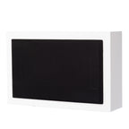 2-pack DLS Flatsub 8.2 vägghängningsbar aktiv subwoofer, mattvit