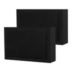 2-pack DLS Flatsub 8.2 vägghängningsbar aktiv subwoofer, mattsvart