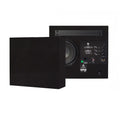 2-pack DLS Flatsub Midi vägghängningsbar aktiv subwoofer, mattsvart