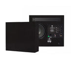 2-pack DLS Flatsub Midi vägghängningsbar aktiv subwoofer, mattsvart