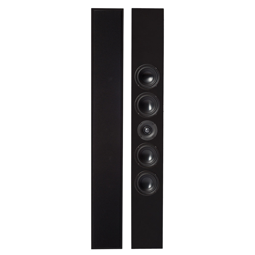 2-pack DLS Flatbox Slim XL on-wall, mattsvart