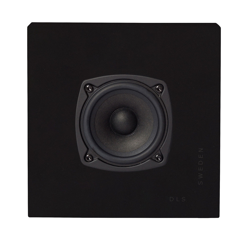 2-pack DLS Flatbox Slim Mini vägghögtalare, mattsvart