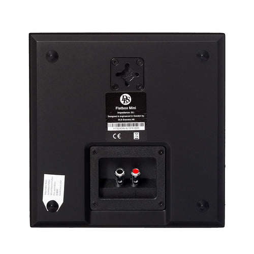 2-pack DLS Flatbox Mini on-wall högtalare, mattsvart
